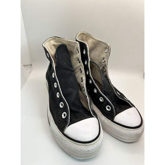 Converse Chuck Taylor All Star Platform Black Canvas 560845F Women's Size 8 - Picture 2 of 9